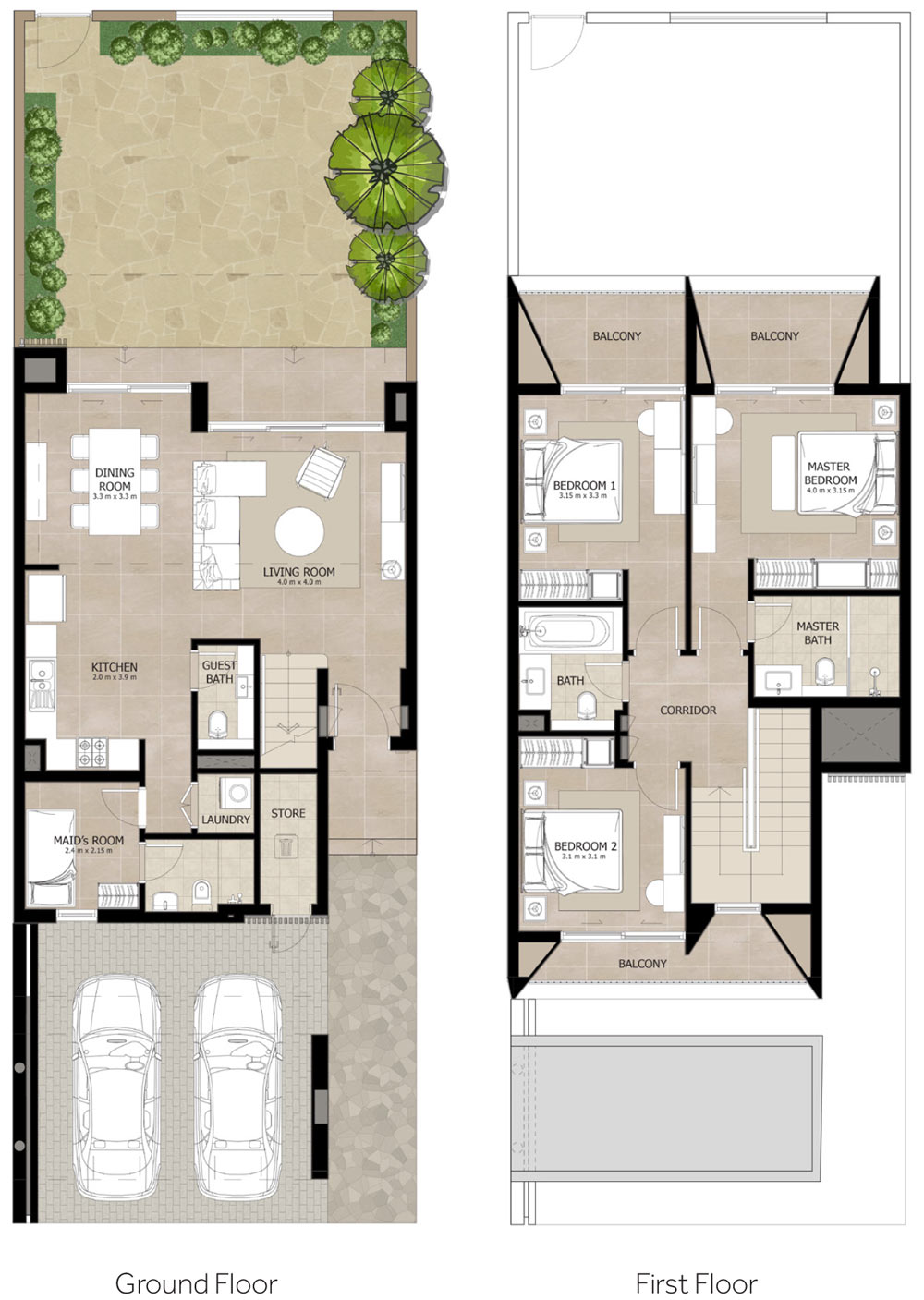 3 Bedrooms